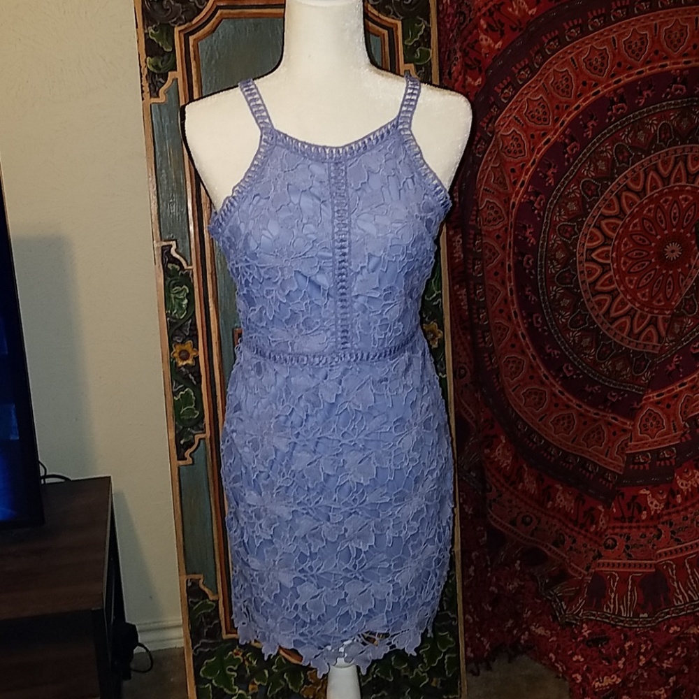 Lace Periwinkle Dress